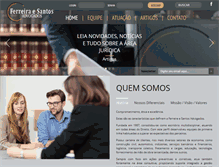 Tablet Screenshot of ferreiraesantos.com.br